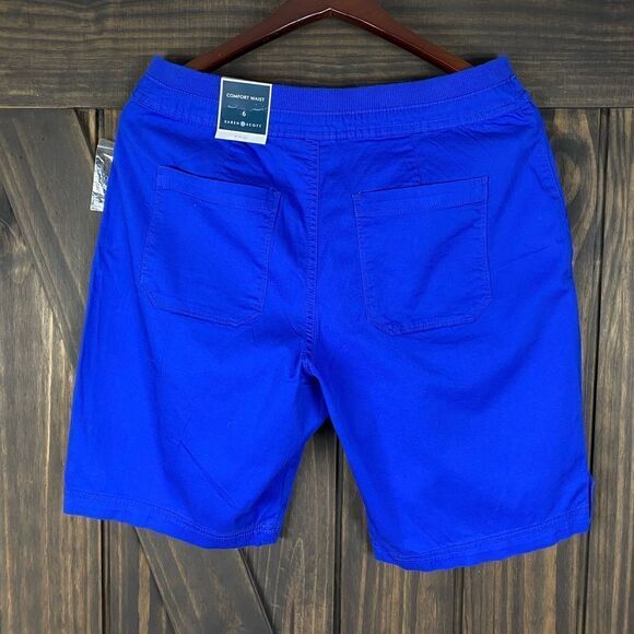 Karen Scott Ultra Blue Woven Shorts Size 6 - Picture 2 of 2
